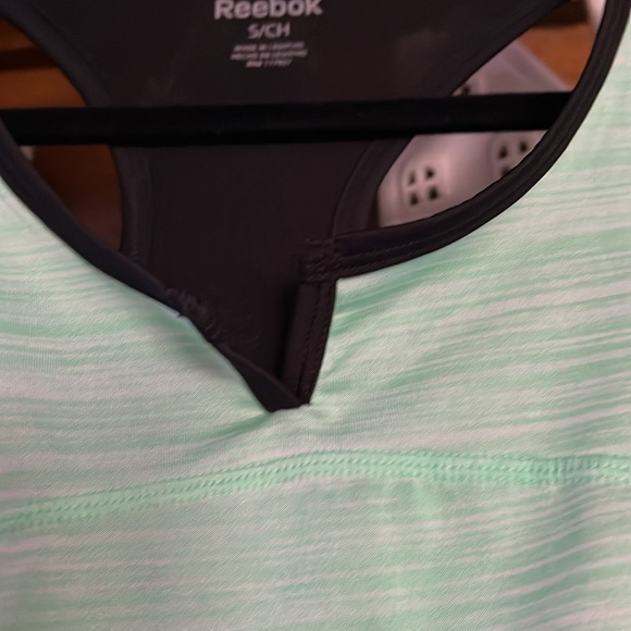 REEBOK Mint Green/Black Marbled Pullover Racerback Tank Top, Sz Small, EUC. - Picture 5 of 10